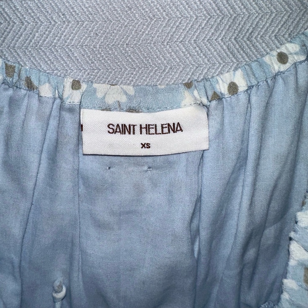 Saint Helena Blue Floral Dress XS - Picture 9 of 10